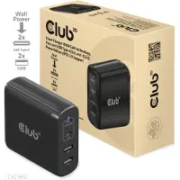 Club 3D CAC-1912EU Club3D Ladegerät 2xUSB Typ C, 2xUSB Typ A, PD 100W, GaN retail