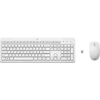 HP 230 Draadloos Toetsenbord en Muis Wit QWERTY