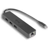 I-Tec USB-C Slim HUB 3-Port mit Gigabit Ethernet Adapter Netwerkadapter 10 / 100 / 1000 MBit/s USB-C
