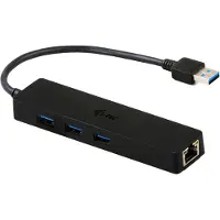 I-Tec USB 3.0 Slim HUB 3 Port + Gigabit Ethernet Adapter Netwerkadapter USB-A 3.2 Gen 1