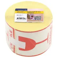 Raadhuis waarschuwingsetiket - 74x105mm - fragile - 500 stuks - RD-351166
