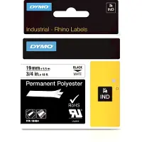 Dymo 18484 (S0718220) Tape Zwart op wit (19 mm)