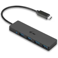 I-Tec C31HUB404 C31HUB404 USB-hub 4 poorten USB-A USB 3.0 5 GBit/s Met USB-C stekker Zwart