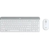 Logitech Draadloos Toetsenbord En Draadloze Muis Mk470 Azerty Wit (920-009191)