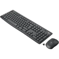 Logitech MK295 Draadloze Toetsenbord en Muis Zwart BE AZERTY