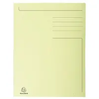Exacompta 3-Klepsmap Folio 280 g/m² Geel