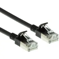 ACT DC7900 LSZH U/FTP CAT6A Datacenter Slimline Patchkabel Snagless | RJ45 Connectoren | Zwart | 50 cm