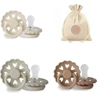 Frigg spenen fairytale - siliconen - T1 clumsy Hans, the emperors new cloths, ugly duckling - 0-6 maanden + BolleToet speenzakje