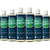 Happy Earth 6x 100% Natuurlijke Douchegel Lemon Sandalwood 300 ml