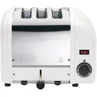 Dualit Vario NewGen Broodrooster Wit - 3 Extra brede Sleuven 28mm - Ontdooistand | ProHeat Technologie