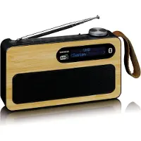 Lenco LencoI PDR-040 DAB+/FM radio Bluetooth- Bamboo - Zwart