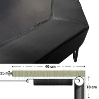 Magic Circle Pro Trampoline Rand 480 Black