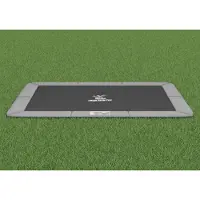 Magic Circle Pro Flat to the ground Trampoline Rechthoekig Grey 214x305 cm