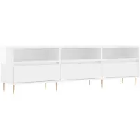 vidaXL Tv-meubel 150x30x44,5 cm bewerkt hout hoogglans wit