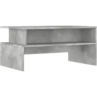 vidaXL Salontafel 90x55x42,5 cm bewerkt hout betongrijs