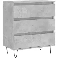 vidaXL Dressoir, betonkleur, 60x35x70 cm, houtvezelplaat