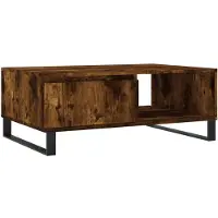 vidaXL Salontafel, gerookt eikenhout, 90x60x35 cm, houtvezel