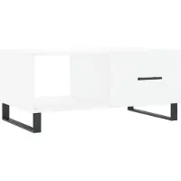 vidaXL Salontafel 90x50x40 cm bewerkt hout wit