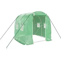 vidaXL Tuinkas met stalen frame 4 m² 2x2x2 m