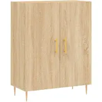 vidaXL Dressoir 69,5x34x90 cm bewerkt hout sonoma eikenkleurig
