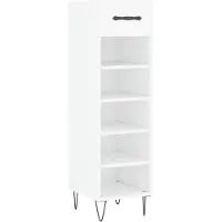 vidaXL Schoenenkast 30x35x105 cm bewerkt hout wit