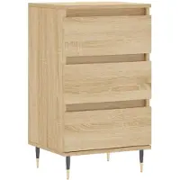 vidaXL Dressoir 40x35x70 cm bewerkt hout sonoma eikenkleurig