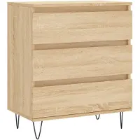 vidaXL Dressoir 60x35x70 cm bewerkt hout sonoma eikenkleurig
