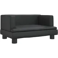 vidaXL Hondenmand 60x40x30 cm kunstleer zwart