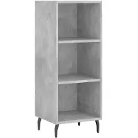 vidaXL Dressoir 34,5x32,5x90 cm bewerkt hout betongrijs