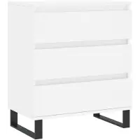 vidaXL Dressoir, wit, 60x35x70 cm, houtvezel