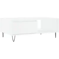 vidaXL Salontafel 90x60x35 cm bewerkt hout wit