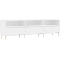 vidaXL Tv-meubel 150x30x44,5 cm bewerkt hout wit