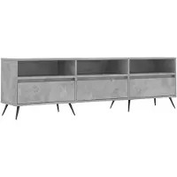 vidaXL TV-kast, betonkleur, 150x30x44,5 cm, houtvezelplaat