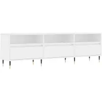 vidaXL Tv-meubel 150x30x44,5 cm bewerkt hout wit