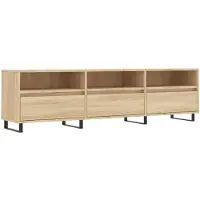 vidaXL Tv-meubel 150x30x44,5 cm bewerkt hout sonoma eikenkleurig