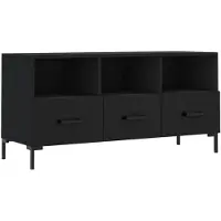 vidaXL Tv-meubel 102x36x50 cm bewerkt hout zwart
