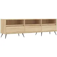vidaXL Tv-meubel 150x30x44,5 cm bewerkt hout sonoma eikenkleurig