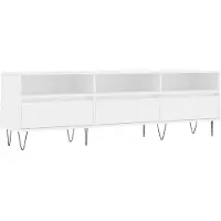 vidaXL Tv-meubel 150x30x44,5 cm bewerkt hout wit