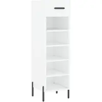 vidaXL Schoenenkast 30x35x105 cm bewerkt hout wit