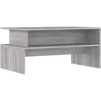 vidaXL Salontafel 90x55x42,5 cm bewerkt hout grijs sonoma eikenkleur