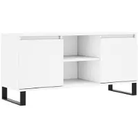 vidaXL Tv-meubel 104x35x50 cm bewerkt hout wit