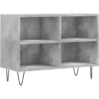 vidaXL Tv-meubel 69,5x30x50 cm bewerkt hout betongrijs