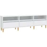 vidaXL Tv-meubel 150x30x44,5 cm bewerkt hout wit