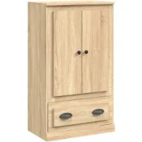 vidaXL Hoge kast 60x35,5x103,5 cm bewerkt hout sonoma eikenkleurig