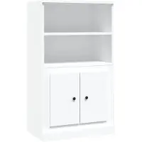 vidaXL Hoge kast 60x35,5x103,5 cm bewerkt hout wit