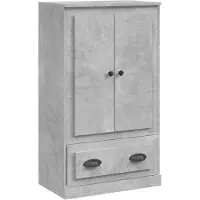 vidaXL Hoge kast 60x35,5x103,5 cm bewerkt hout betongrijs
