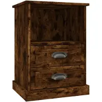 vidaXL Nachtkastje 43x36x60 cm gerookt eikenkleurig