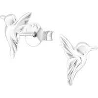 Montebello Oorbellen Birdie - 925 Zilver E-Coating - Vogel - 10x7mm