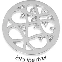 Quoins Disk Into the River staal zilverkleurig Medium QMB-54M-E