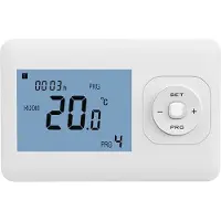 2Heat RF Optima R2, draadloze thermostaat, programmeerbaar 70 schakelmomenten met TC 05 ontvanger